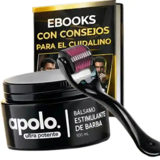 APOLO + DERMAROLLER +EBOOKS CON CONSEJOS PARA EL CUIDADO MASCULINO
